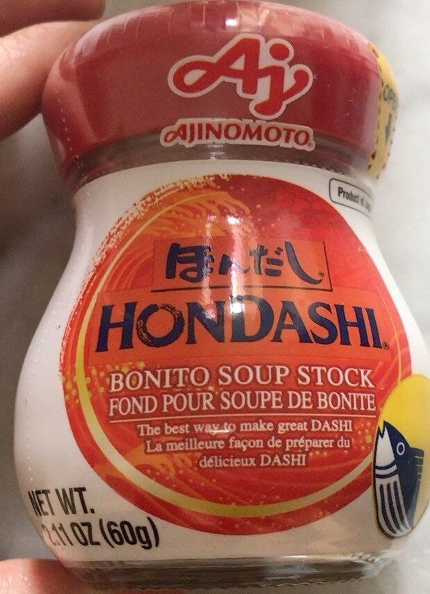 味の素 ほんだし（HONDASHI） Ajinomoto HONDASHI Bonito Soup Stock, NET WT. 2.11 OZ (60 g)